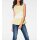 Striped blouse with lace, yellow-white