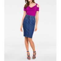 Waterfall shirt with strass, pink