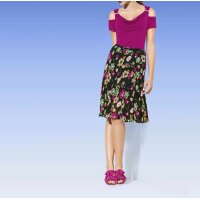Waterfall shirt with strass, pink