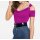 Waterfall shirt with strass, pink