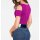 Waterfall shirt with strass, pink