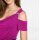 Waterfall shirt with strass, pink