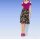 Waterfall shirt with strass, pink