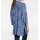 Designer-Longstrickjacke, blau-bunt