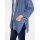 Designer-Longstrickjacke, blau-bunt