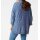 Designer-Longstrickjacke, blau-bunt