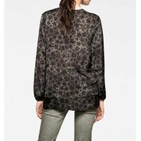 Designer-Druckbluse mit Pailletten, bunt