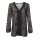 Designer-Druckbluse mit Pailletten, bunt
