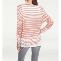 Designer-Oversized-Pullover, rosé-ecru