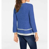 Designer-Cardigan, blau