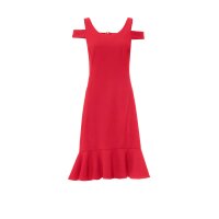 Dress with cut-outs, red