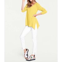 Feinstrickpullover, gelb