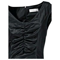 Designer-Seidenkleid, schwarz