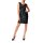 Designer-Seidenkleid, schwarz