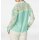 Designer-Seidenbluse m. Spitze, mint