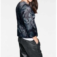 Blazer, czarno-petrolowy