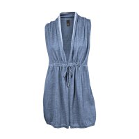 Feinstrickjacke, jeansblau