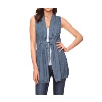 Kardigan z cienkiej dzianiny, niebieski denim