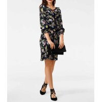 Print dress, black-multicolour