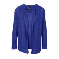 Strick-Twinset, royalblau