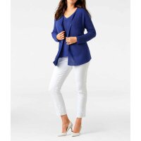Strick-Twinset, royalblau