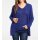 Strick-Twinset, royalblau