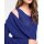 Strick-Twinset, royalblau