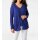 Strick-Twinset, royalblau