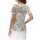 Designer-Spitzenshirt, grau-offwhite