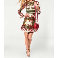 Designer-Druckkleid, bunt
