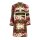 Designer-Druckkleid, bunt