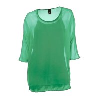 Chiffon-Blusenset, smaragd