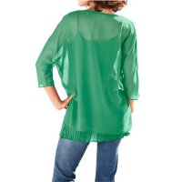 Chiffon-Blusenset, smaragd