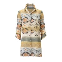 Designer-Longbluse, bunt