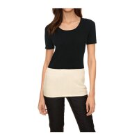 Kaschmir-Pullover, schwarz-creme