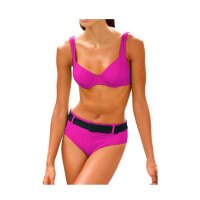 Body-Shaping-Bikini, pink-schwarz