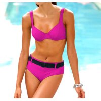 Body-Shaping-Bikini, pink-schwarz
