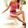 Body-Shaping-Bikini, pink-schwarz