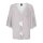 Blouse with flounces, grey-ecru