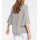 Blouse with flounces, grey-ecru