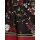 Volant-Druckkleid, braun-rot-bunt