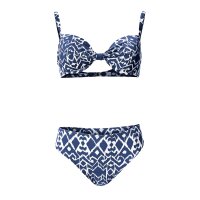 Optimizer-Bügelbikini, marine-weiß, E-Cup