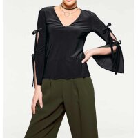 Designer-Jerseyshirt, schwarz