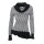Turtleneck sweatshirt, black-white