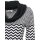 Turtleneck sweatshirt, black-white