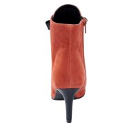 Ziegenveloursleder-Stiefelette, koralle