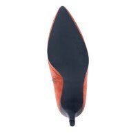 Ziegenveloursleder-Stiefelette, koralle
