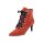 Ziegenveloursleder-Stiefelette, koralle