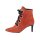 Ziegenveloursleder-Stiefelette, koralle