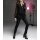 Designer-Chiffonbluse, schwarz